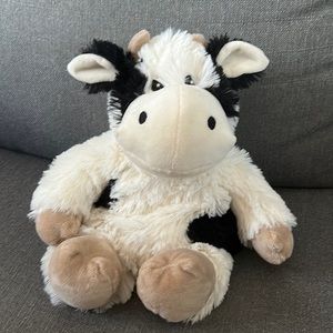 New Warmies Snuggable, Huggable, Lovable 13” Plush Cow Toy